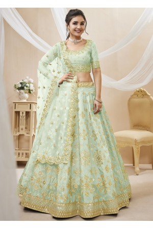 Cream  Silk Exclusive Lehenga